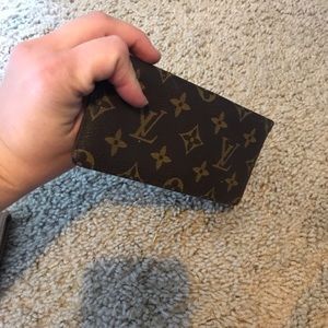 Louis Vuitton check book cover/ or wallet